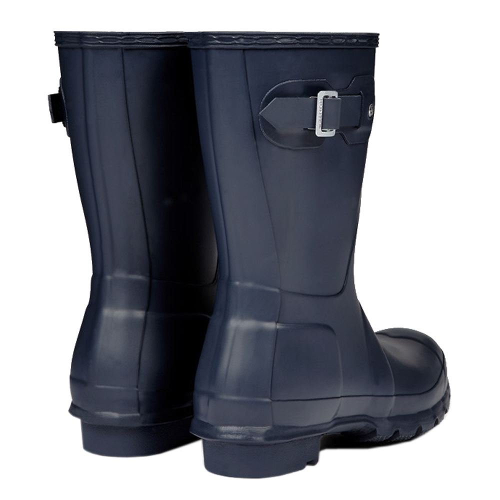 Hunter Original Rubber Women's Short Wellington Boots#color_navy