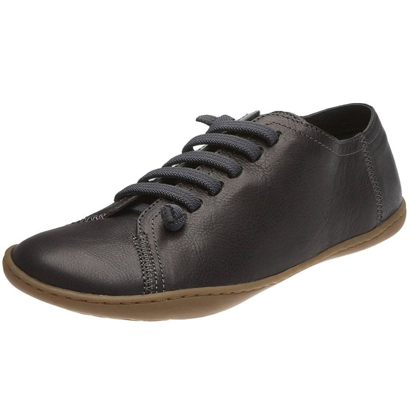 Camper Peu Calfskin Leather Women's Barefoot Sneakers#color_black