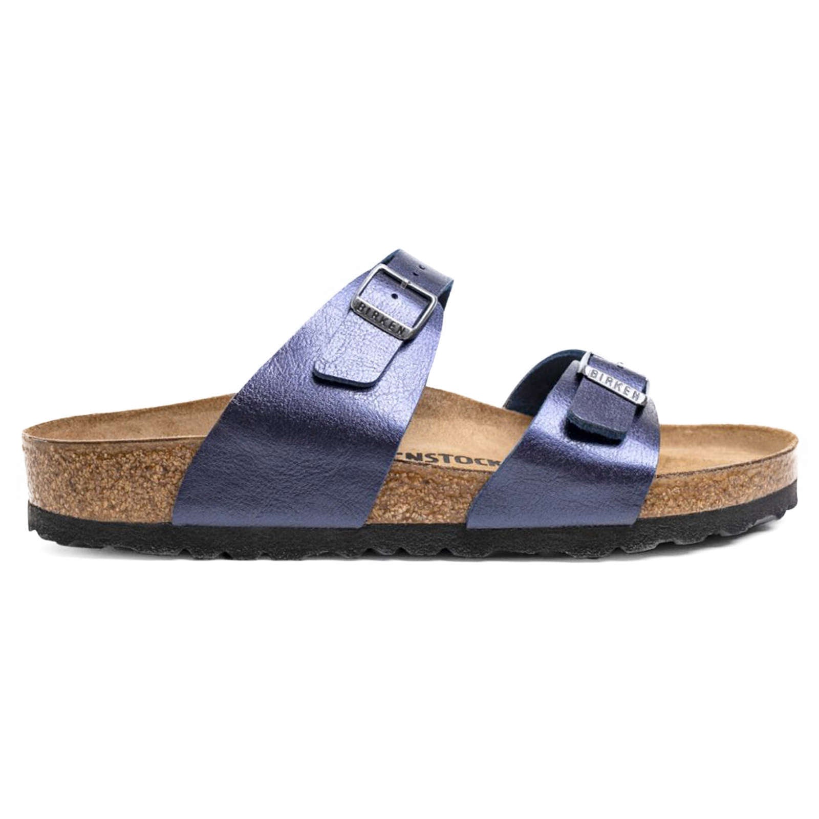 Birkenstock Sydney Birko-Flor Unisex Sandals#color_graceful midnight blue