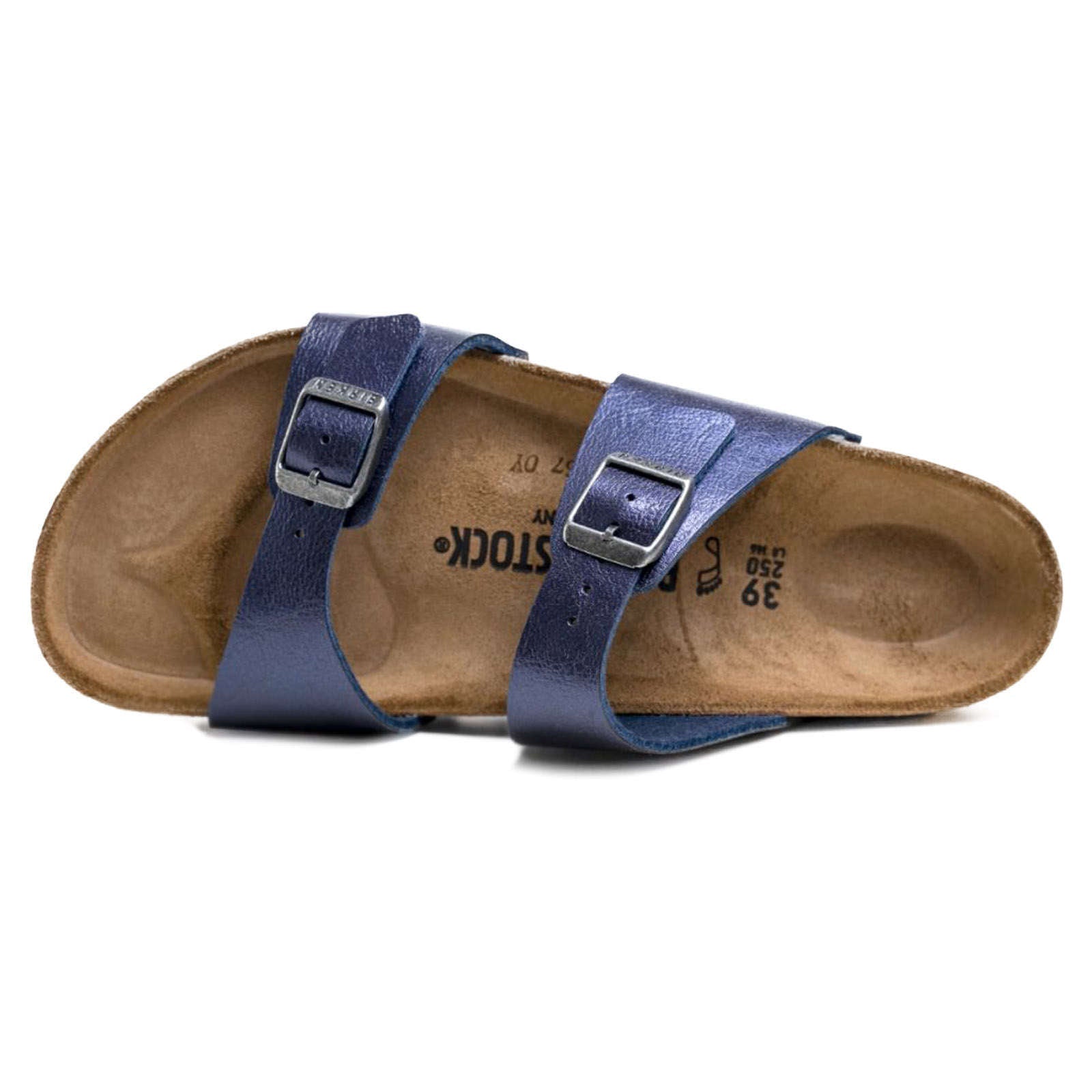 Birkenstock Sydney Birko-Flor Unisex Sandals#color_graceful midnight blue