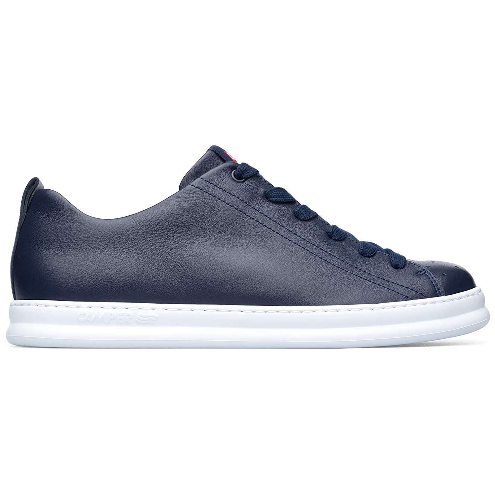 Camper Runner Calfskin Leather Men's Low-Top Sneakers#color_navy