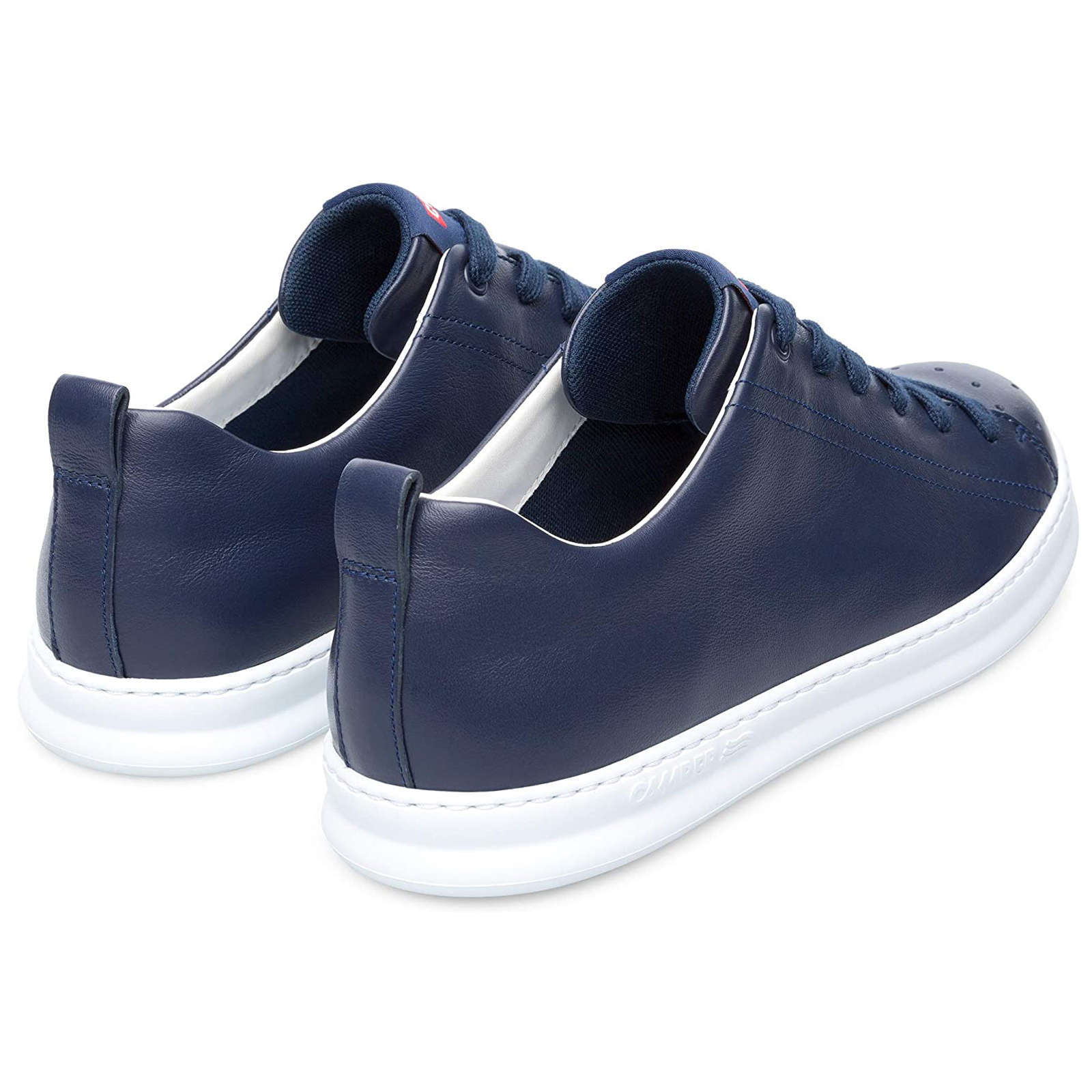 Camper Runner Calfskin Leather Men's Low-Top Sneakers#color_navy