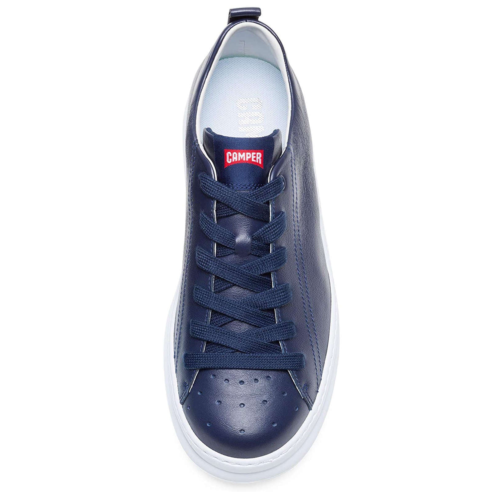 Camper Runner Calfskin Leather Men's Low-Top Sneakers#color_navy