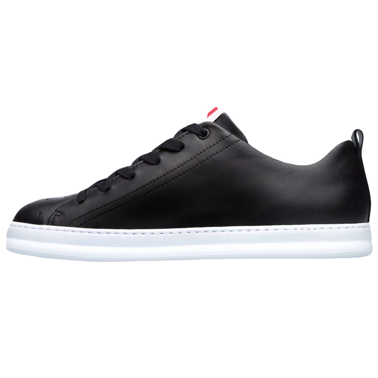 Camper Runner Calfskin Leather Men's Low-Top Sneakers#color_black black