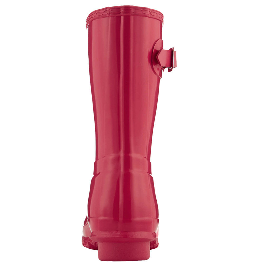 Hunter Original Gloss Rubber Women's Short Wellington Boots#color_bright pink