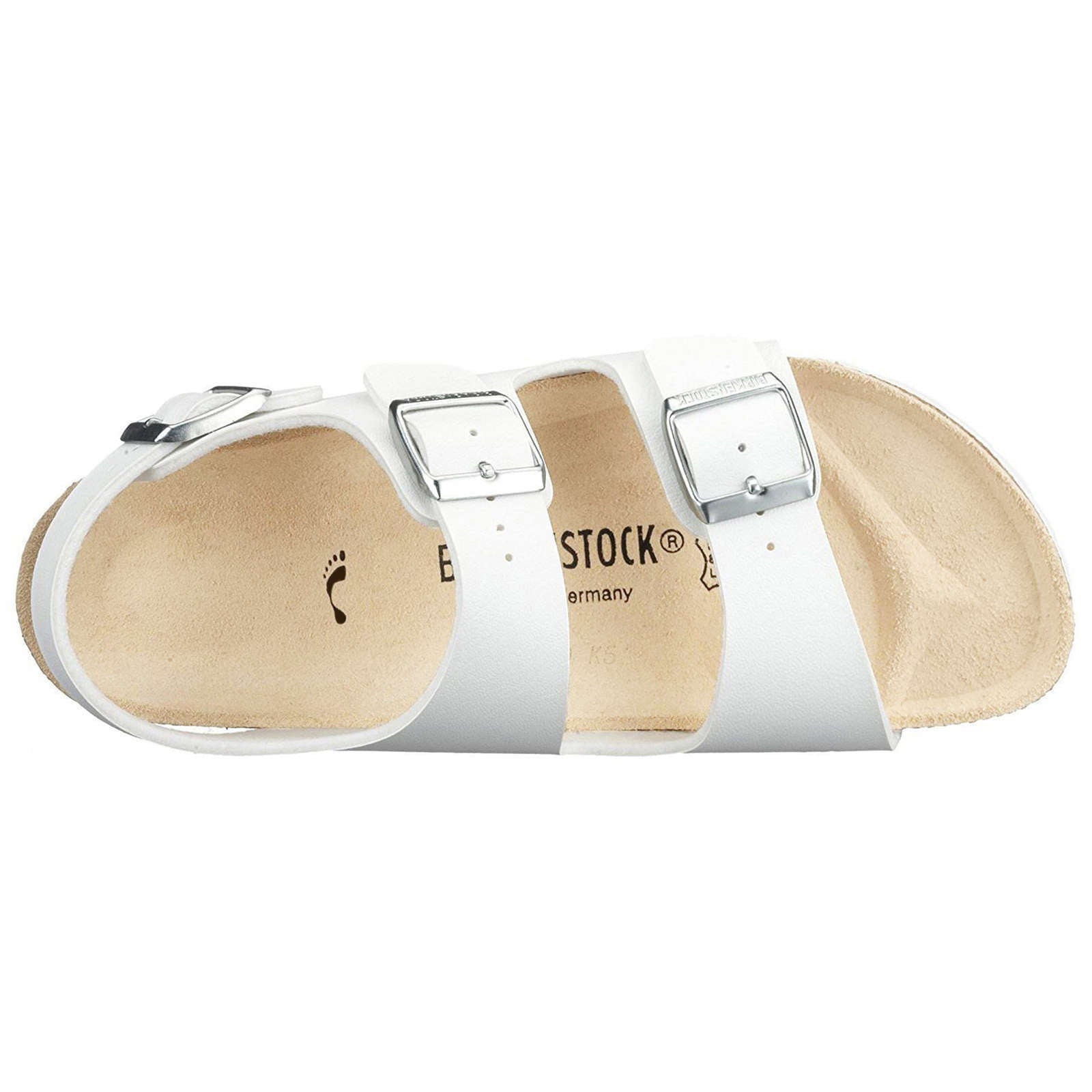 Birkenstock Milano Birko-Flor Womens Sandals#color_white