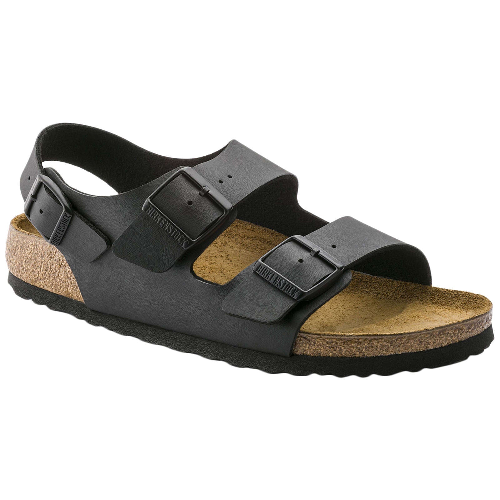 Birkenstock Milano Birko-Flor Womens Sandals#color_black