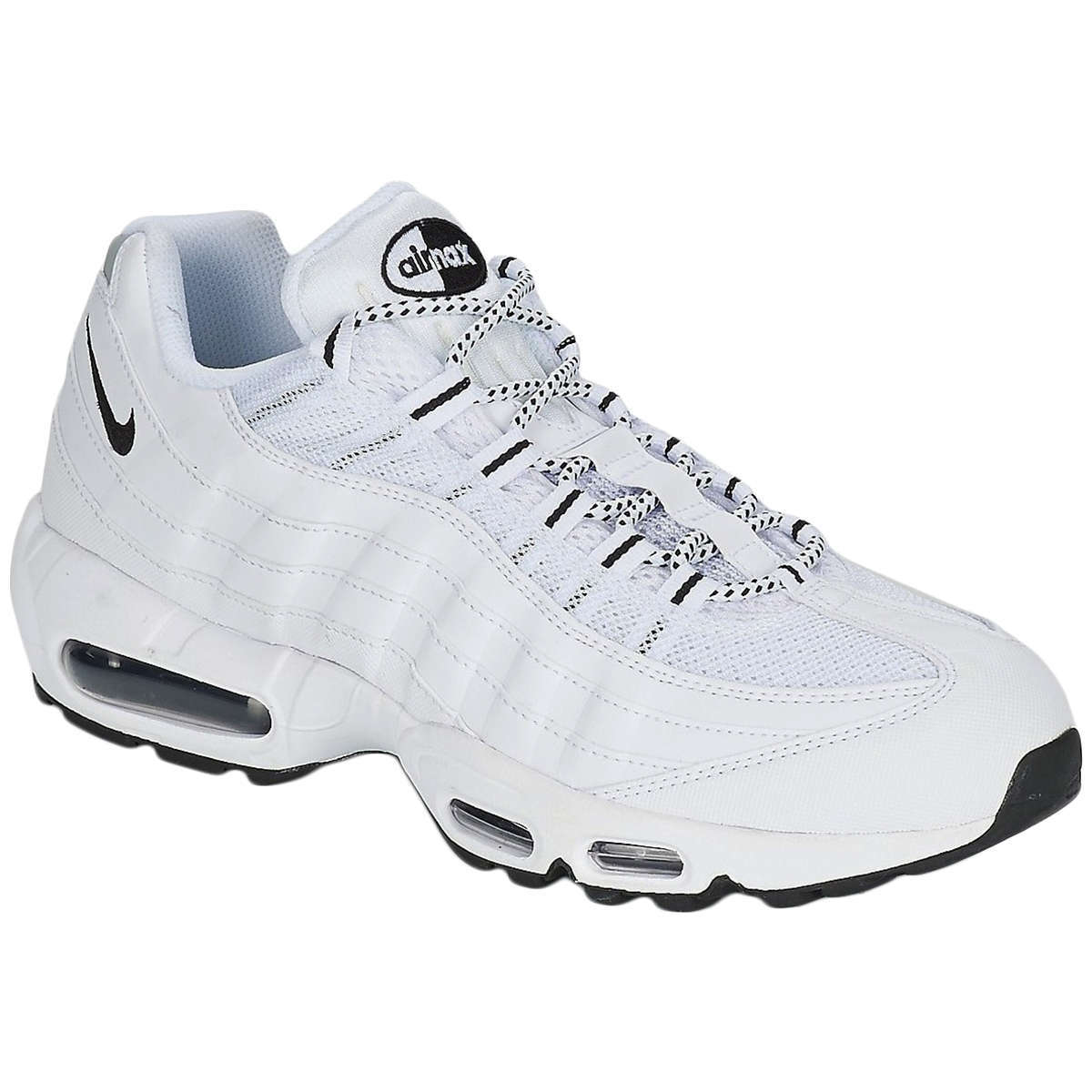 Nike Air Max 95 Mesh Men's Low-Top Sneakers#color_white black