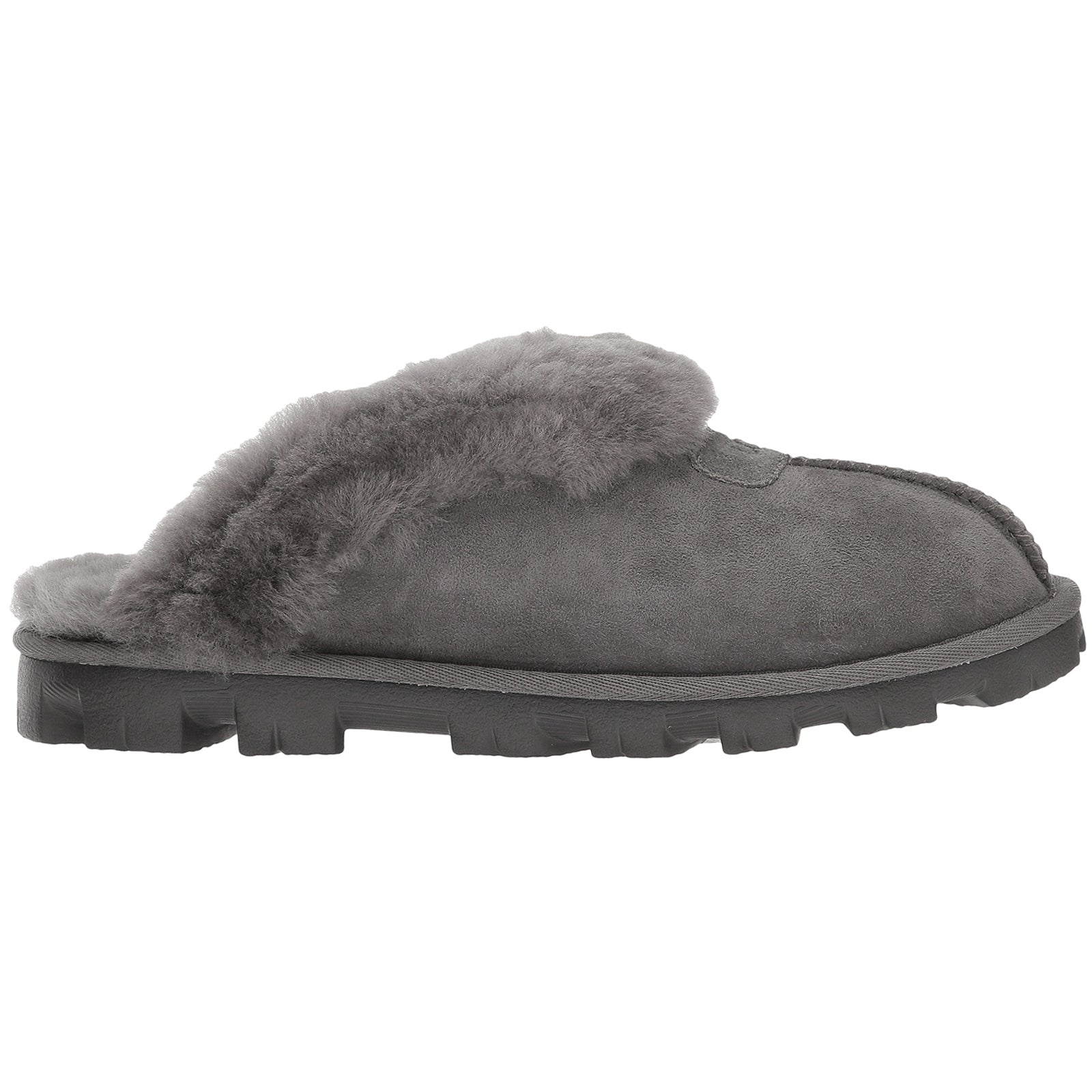 UGG Coquette Sheepskin Women's Slippers#color_grey