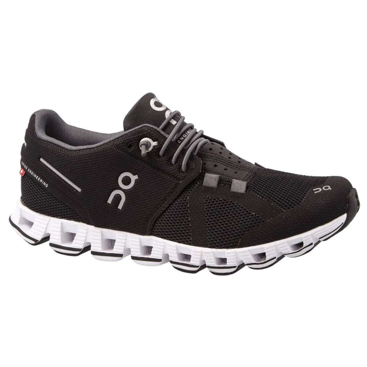 On Running Cloud Mesh Women's Low-Top Sneakers#color_black white