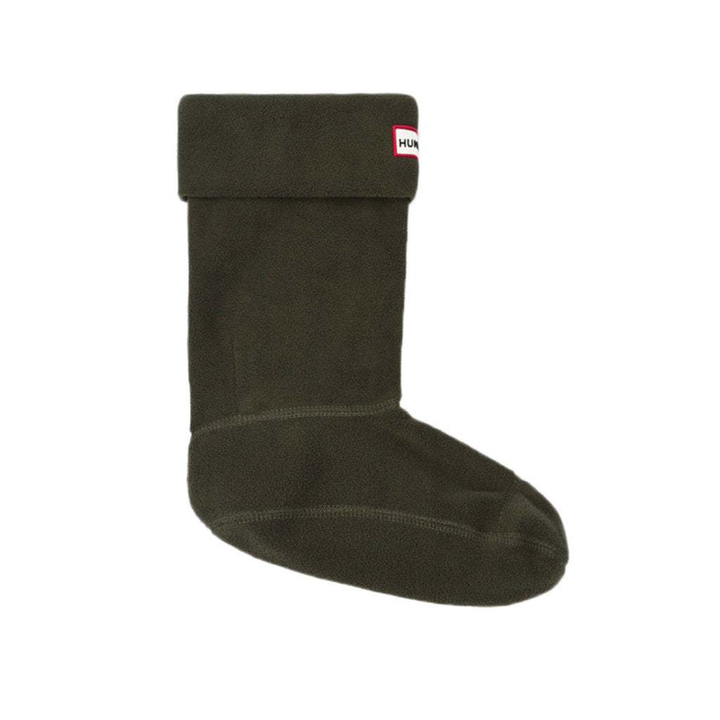 Hunter Polyfleece Unisex Short Boot Socks#color_dark olive