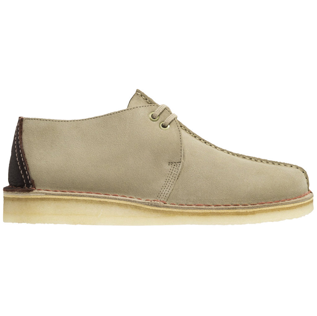 Clarks Originals Desert Trek Suede Leather Men's Shoes#color_sand