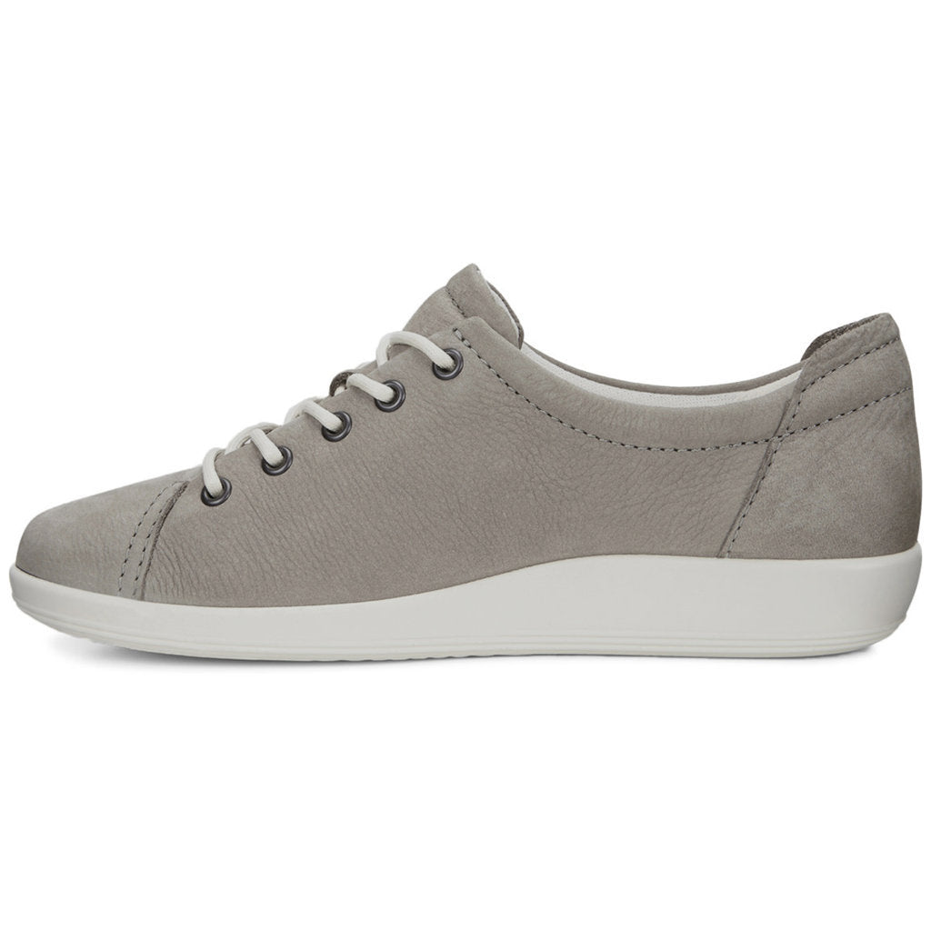 Ecco Soft 2.0 Leather Womens Sneakers#color_warm grey