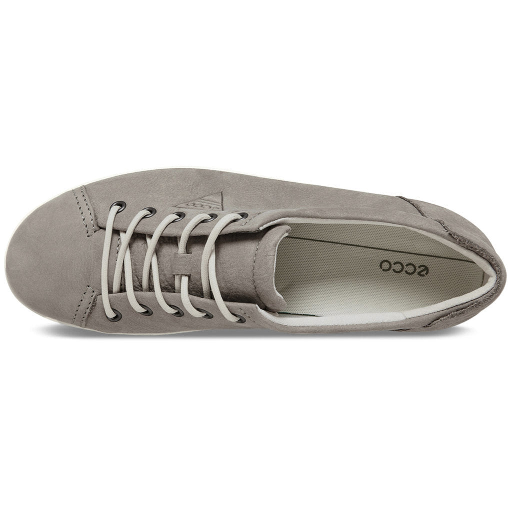 Ecco Soft 2.0 Leather Womens Sneakers#color_warm grey