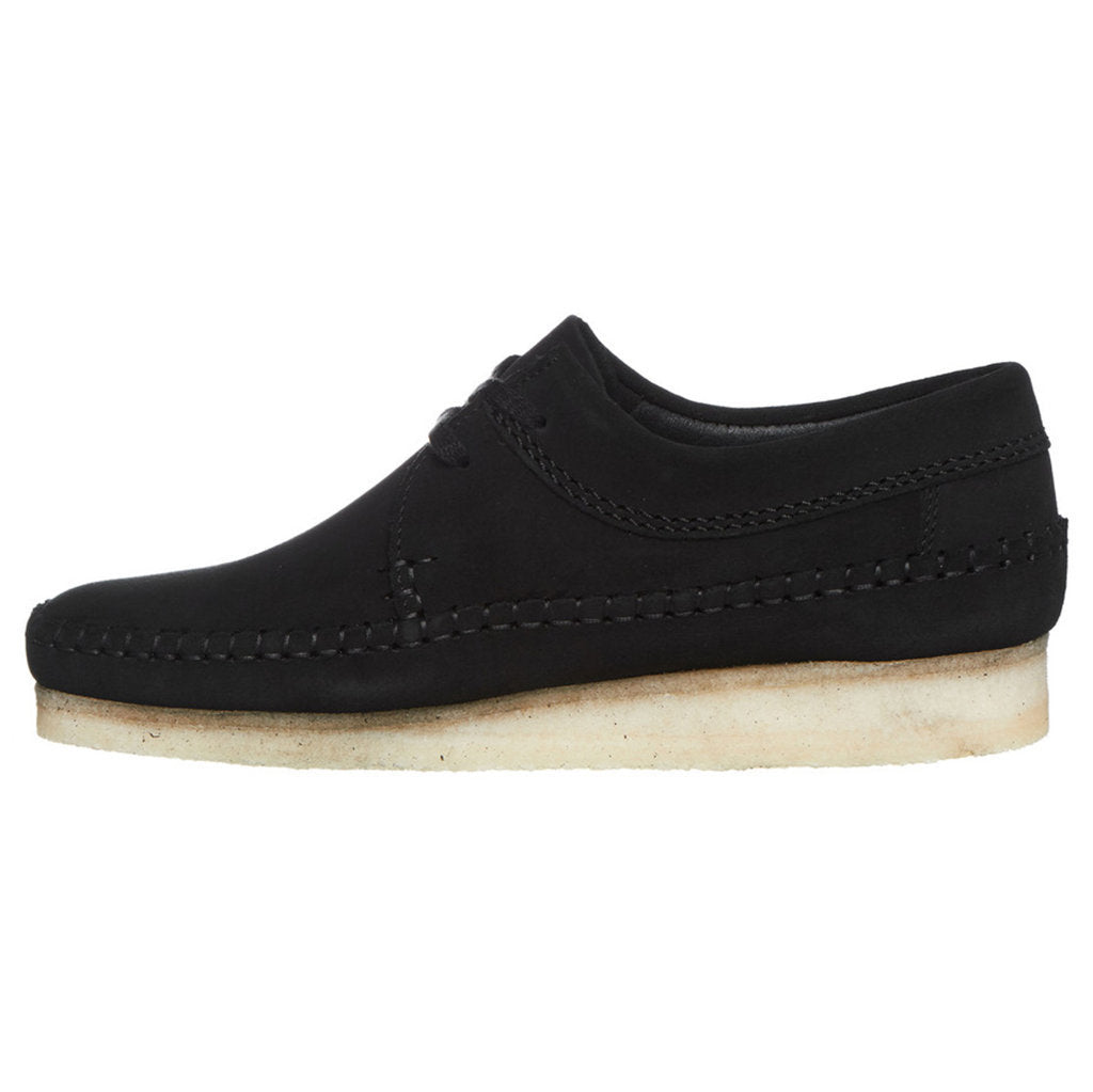 Clarks Originals Weaver Suede Leather Men's Shoes#color_black