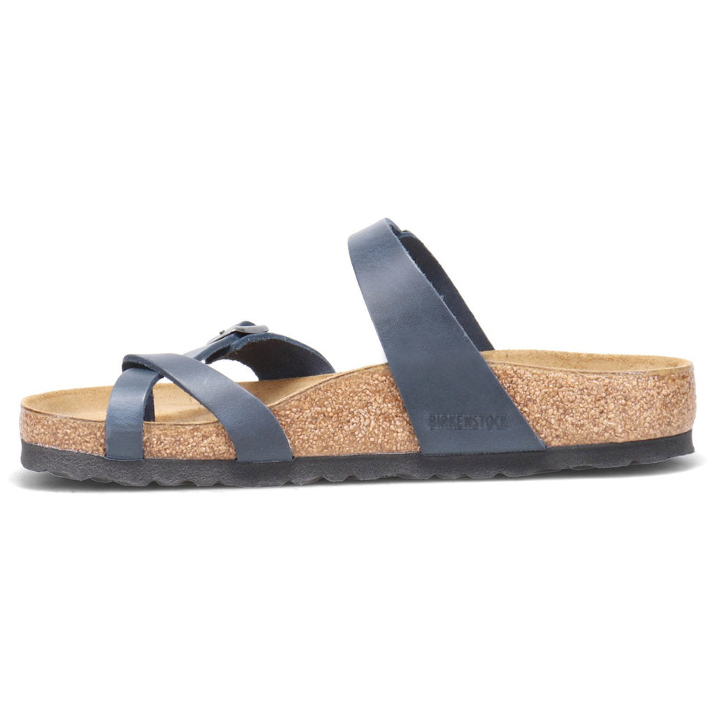 Birkenstock Mayari Oiled Leather Unisex Sandals#color_blue