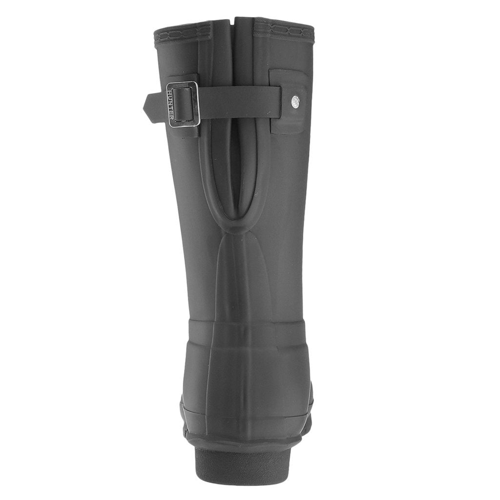 Hunter Original Back Adjustable Short Rubber Womens Boots#color_black