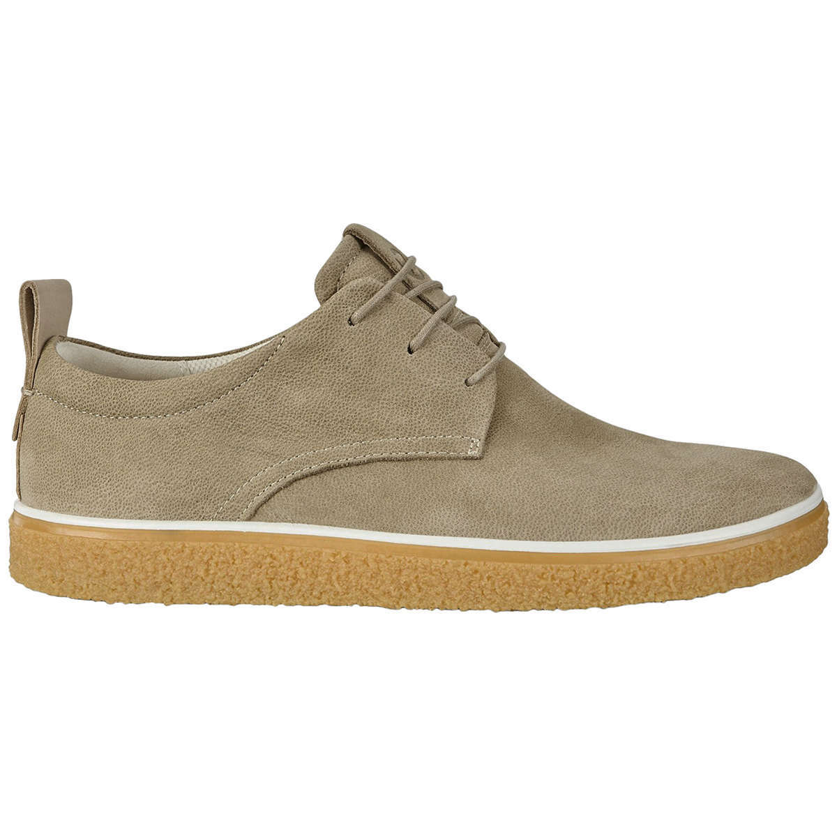 ECCO Crepetray M Nubuck Mens Sneakers#color_navajo brown powder