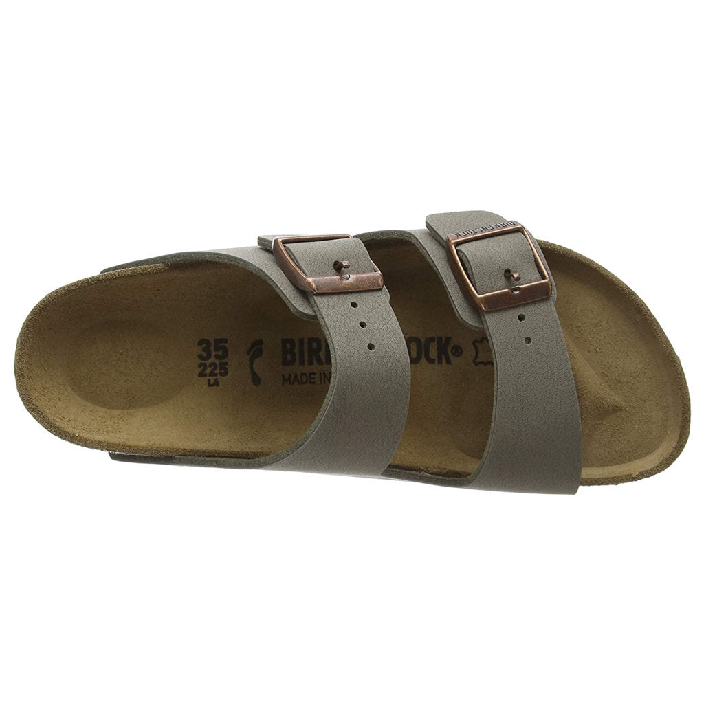 Birkenstock Arizona Birko-Flor Nubuck Unisex Sandals#color_stone