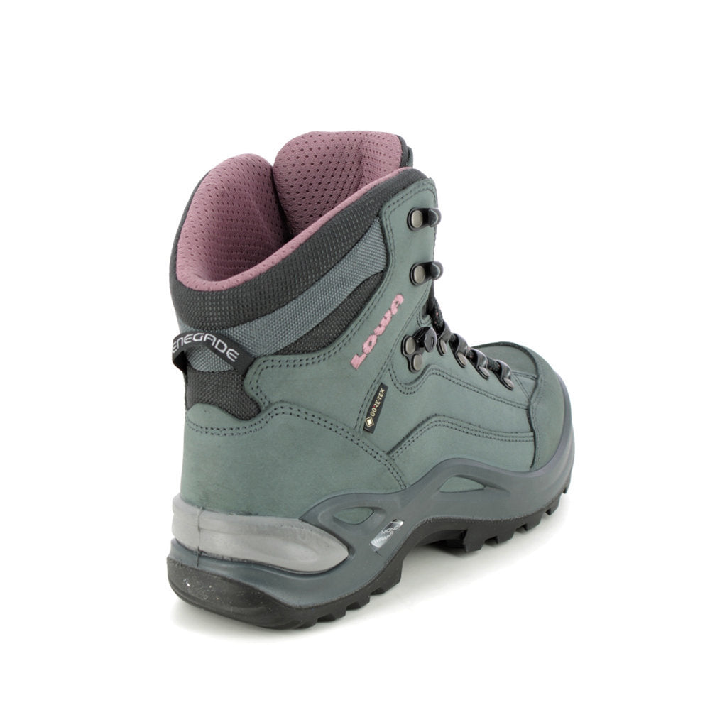 Lowa Renegade GTX Mid Ws Nubuck Womens Boots#color_graphite rose