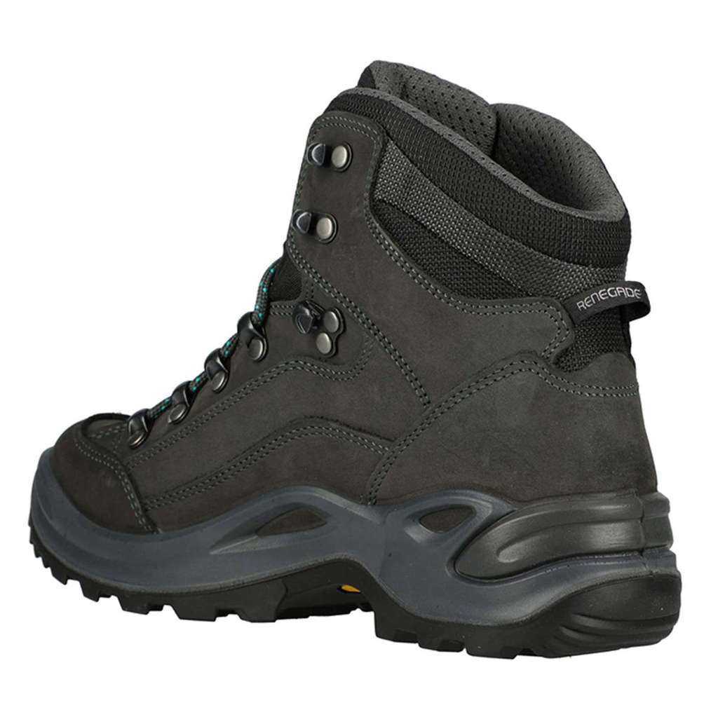 Lowa Renegade GTX Mid Ws Nubuck Womens Boots#color_asphalt turquoise