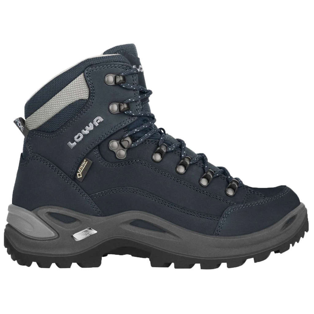 Lowa Renegade GTX Mid Ws Nubuck Womens Boots#color_navy grey