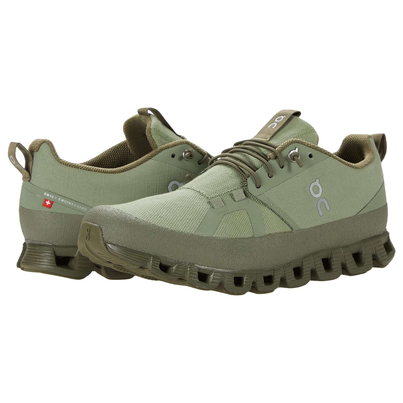 On Cloud Dip Canvas Men's Running Shoes#color_reseda olive