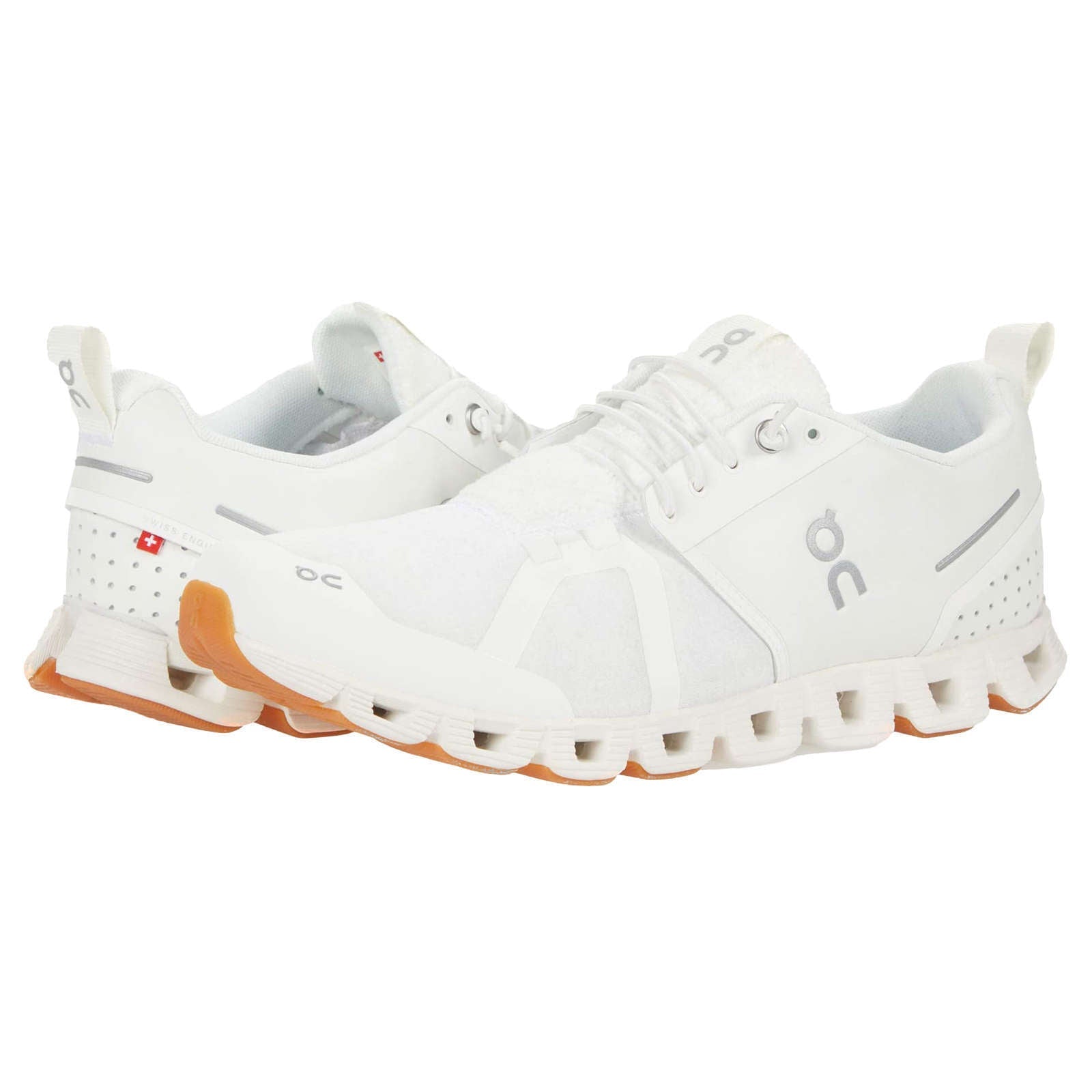 On Running Cloud Terry Textile Women's Low-Top Sneakers#color_white