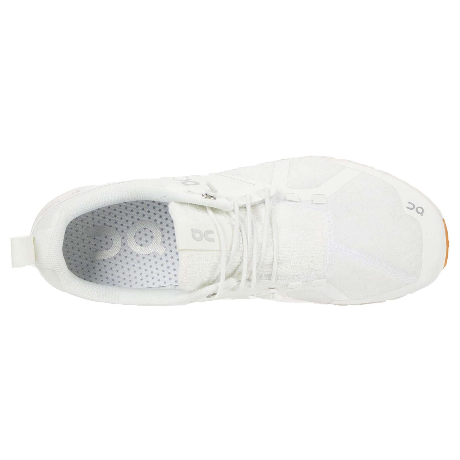 On Running Cloud Terry Textile Women's Low-Top Sneakers#color_white