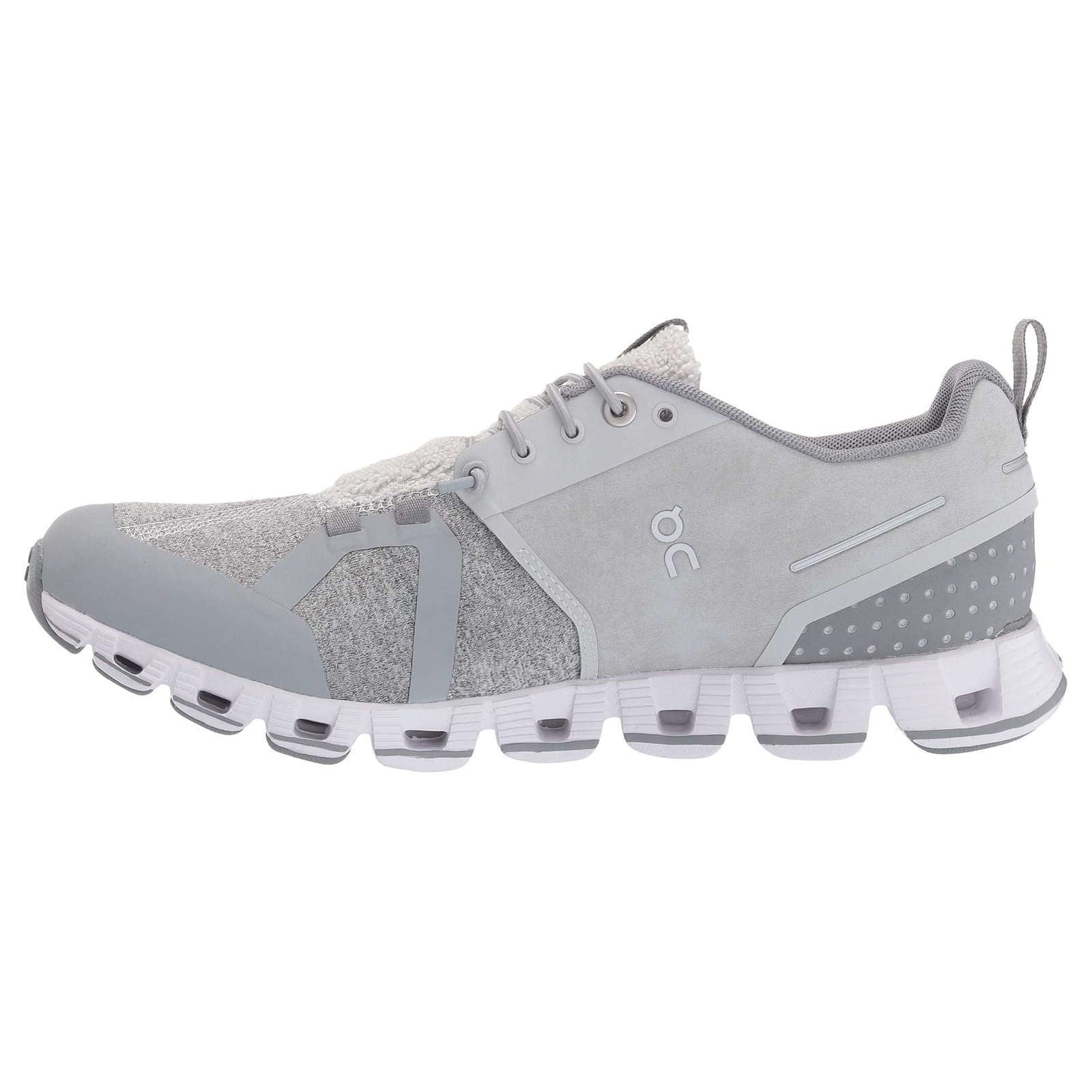 On Running Cloud Terry Textile Women's Low-Top Sneakers#color_silver