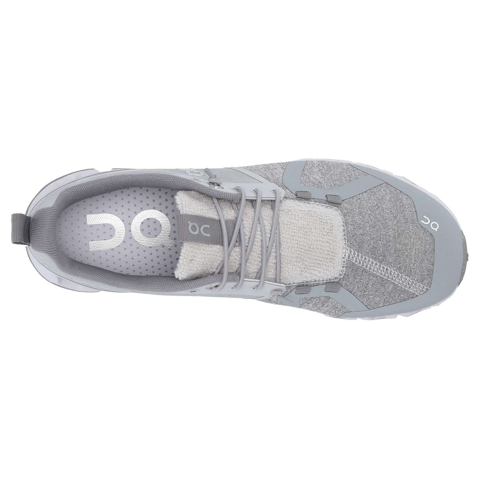 On Running Cloud Terry Textile Women's Low-Top Sneakers#color_silver