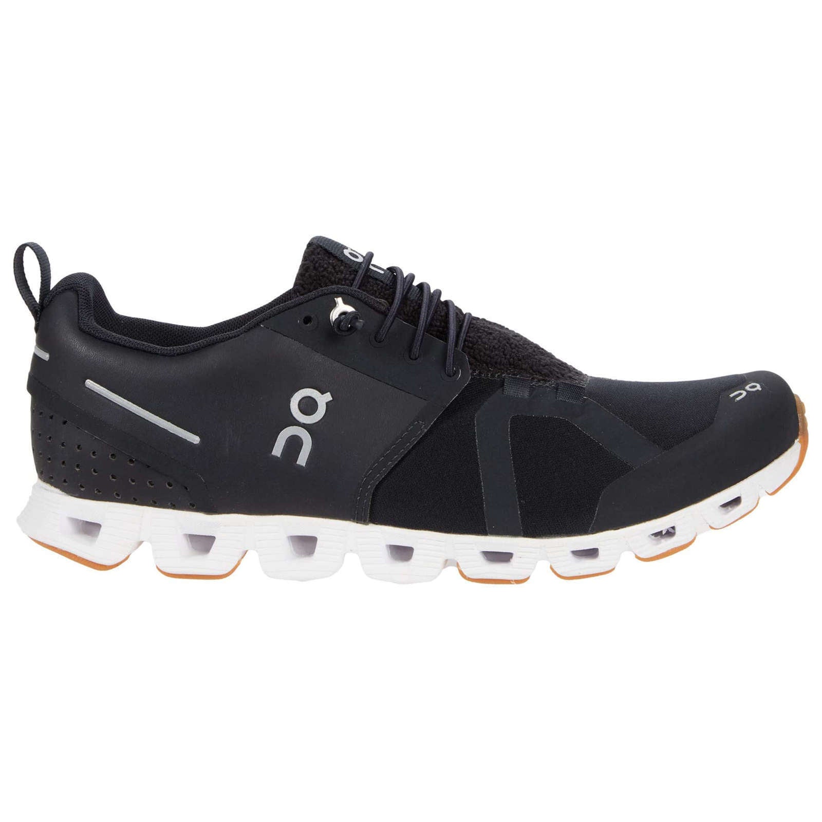 On Running Cloud Terry Textile Women's Low-Top Sneakers#color_black white