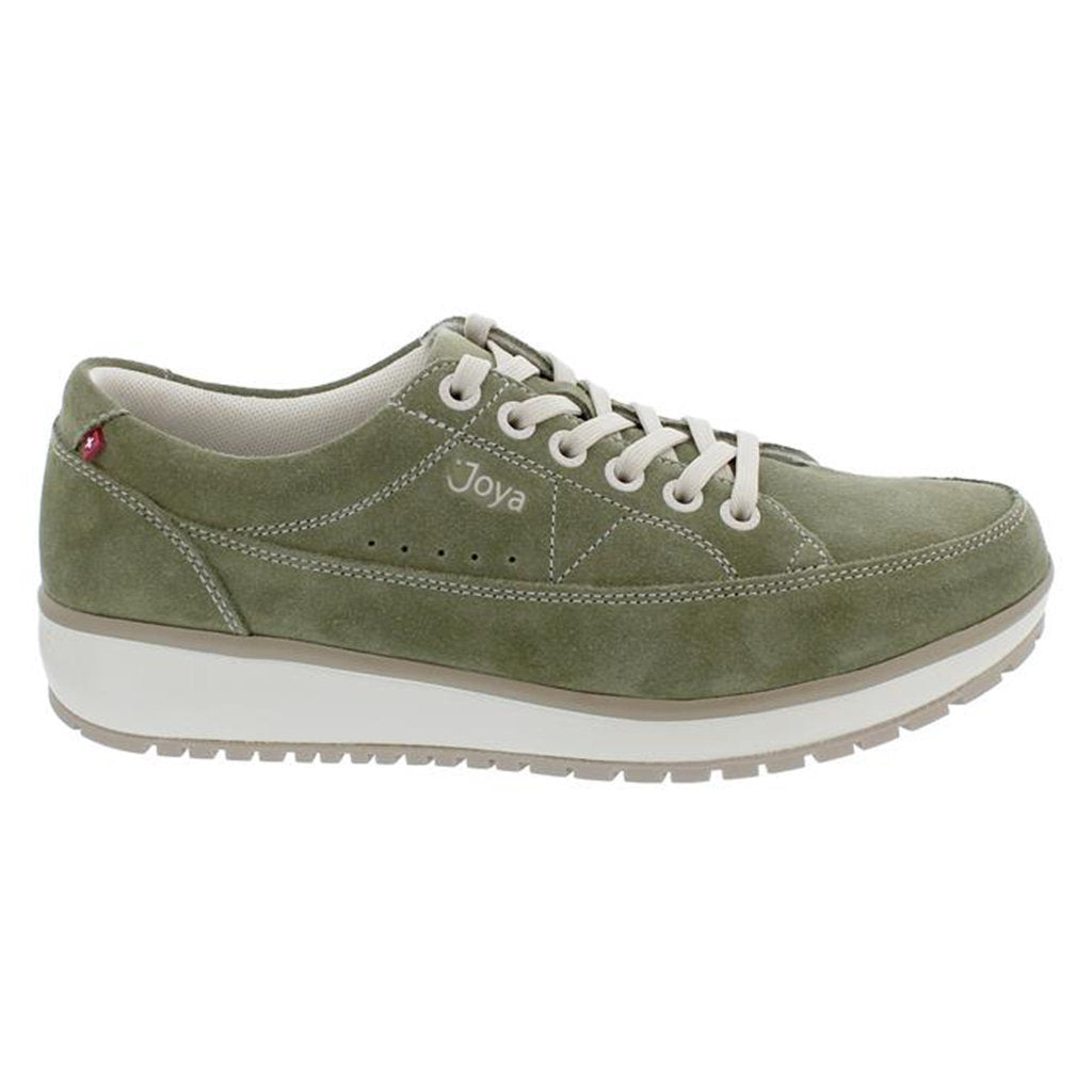 Joya Vancouver Suede Leather Womens Sneakers#color_light green