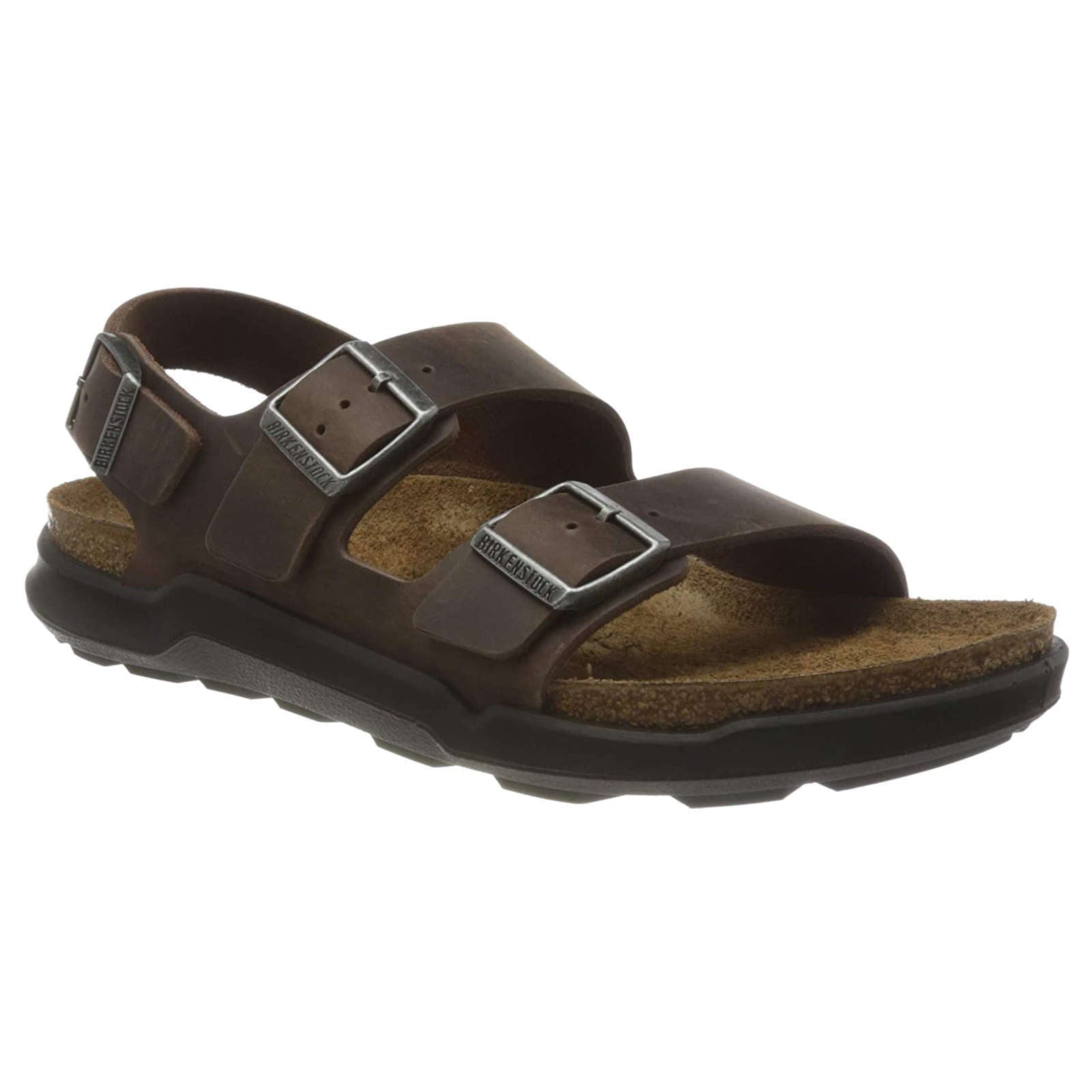 Birkenstock Milano CT Waxy Leather Mens Sandals#color_habana