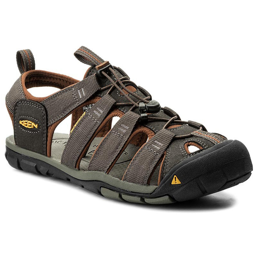 Keen Clearwater CNX Men's Waterproof Sandals#color_raven tortoise shell