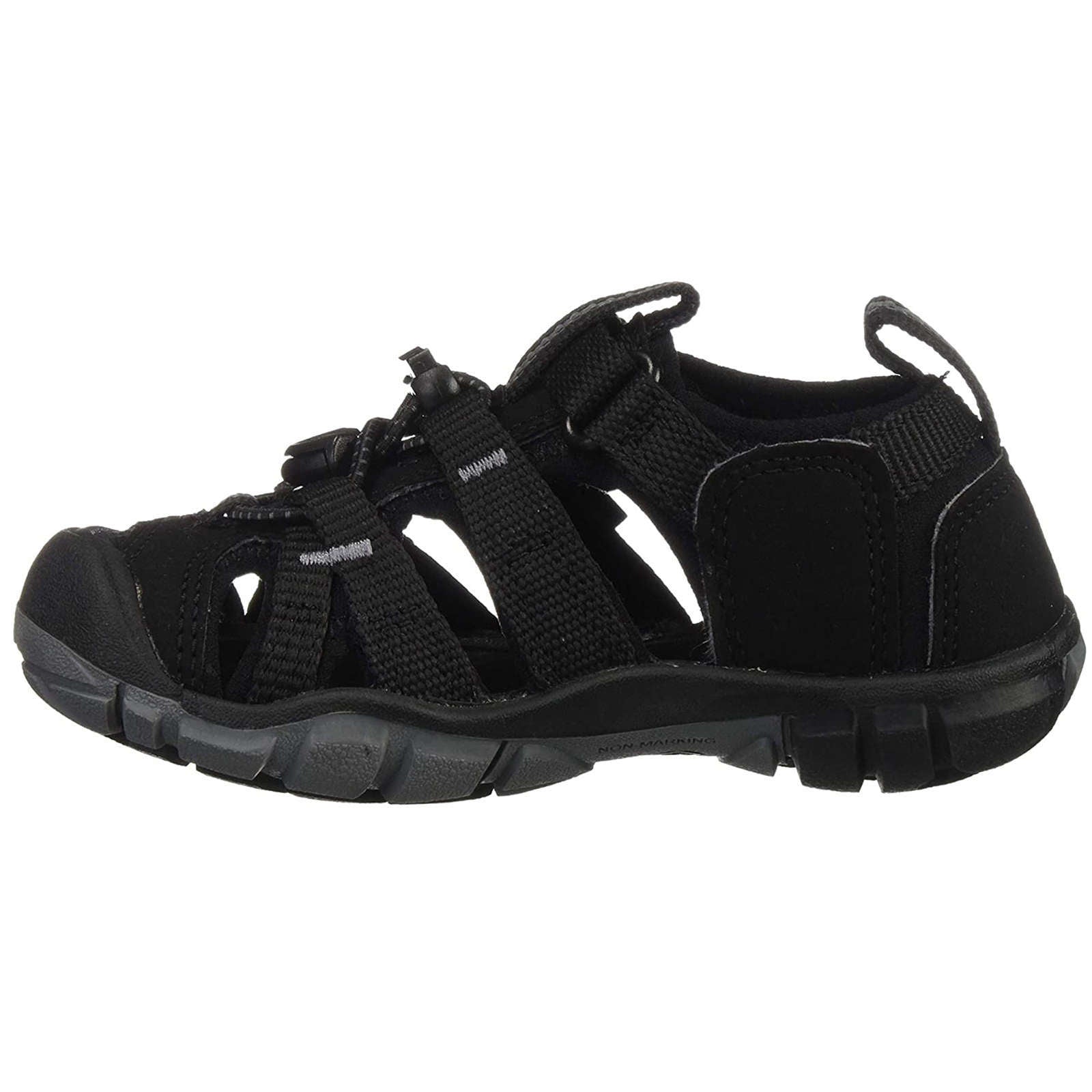 Keen Seacamp II CNX Textile Synthetic Youth Sandals#color_black steel grey