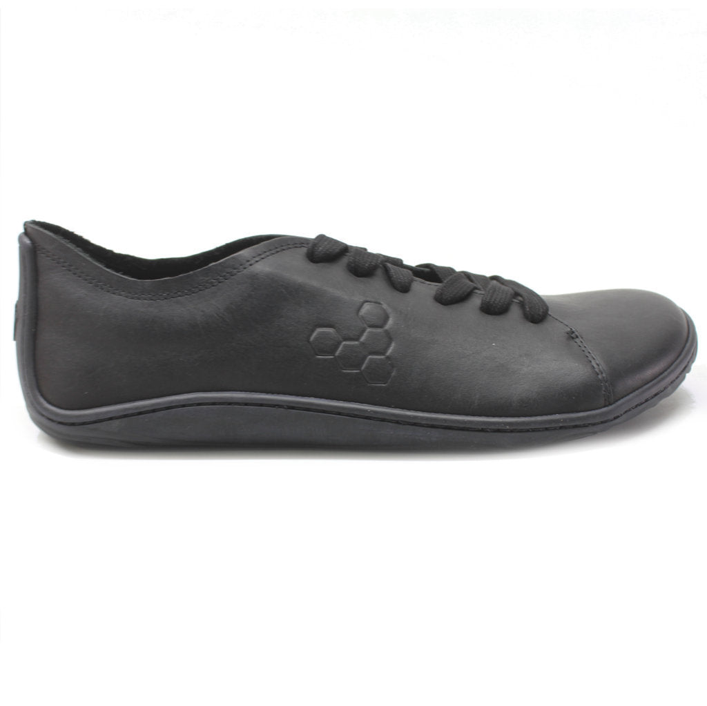 Vivobarefoot Addis Leather Mens Sneakers#color_triple black