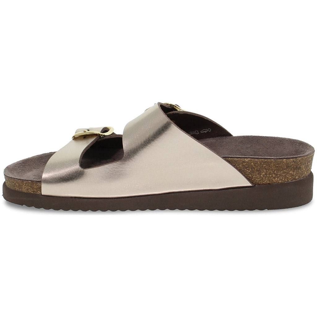 Mephisto Harmony Leather Womens Sandals#color_platinum