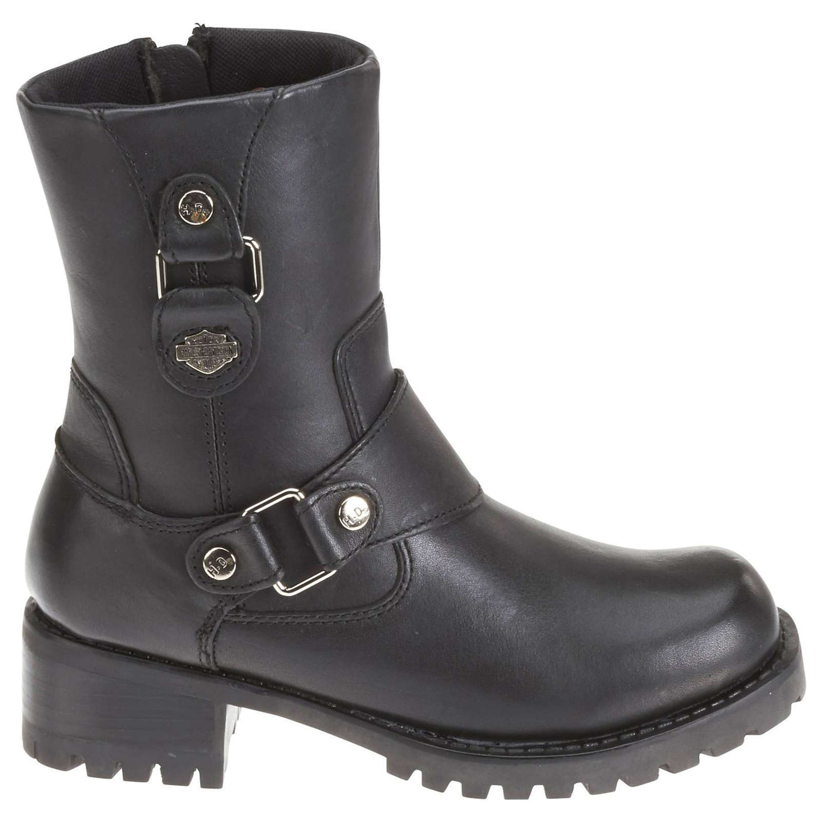 Harley Davidson Alivia Full Grain Leather Women's Riding Boots#color_black