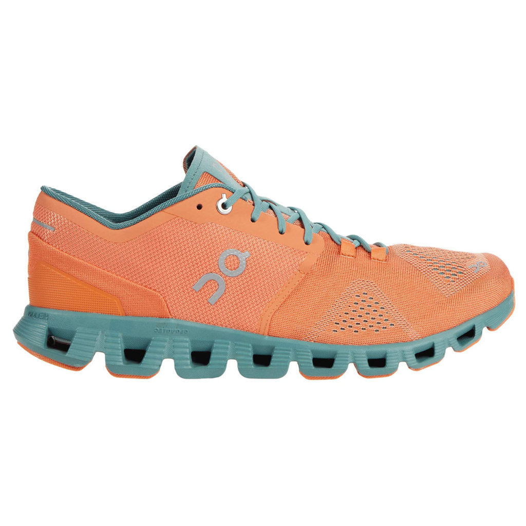 On Cloud X Textile Men's Running Shoes#color_orange sea