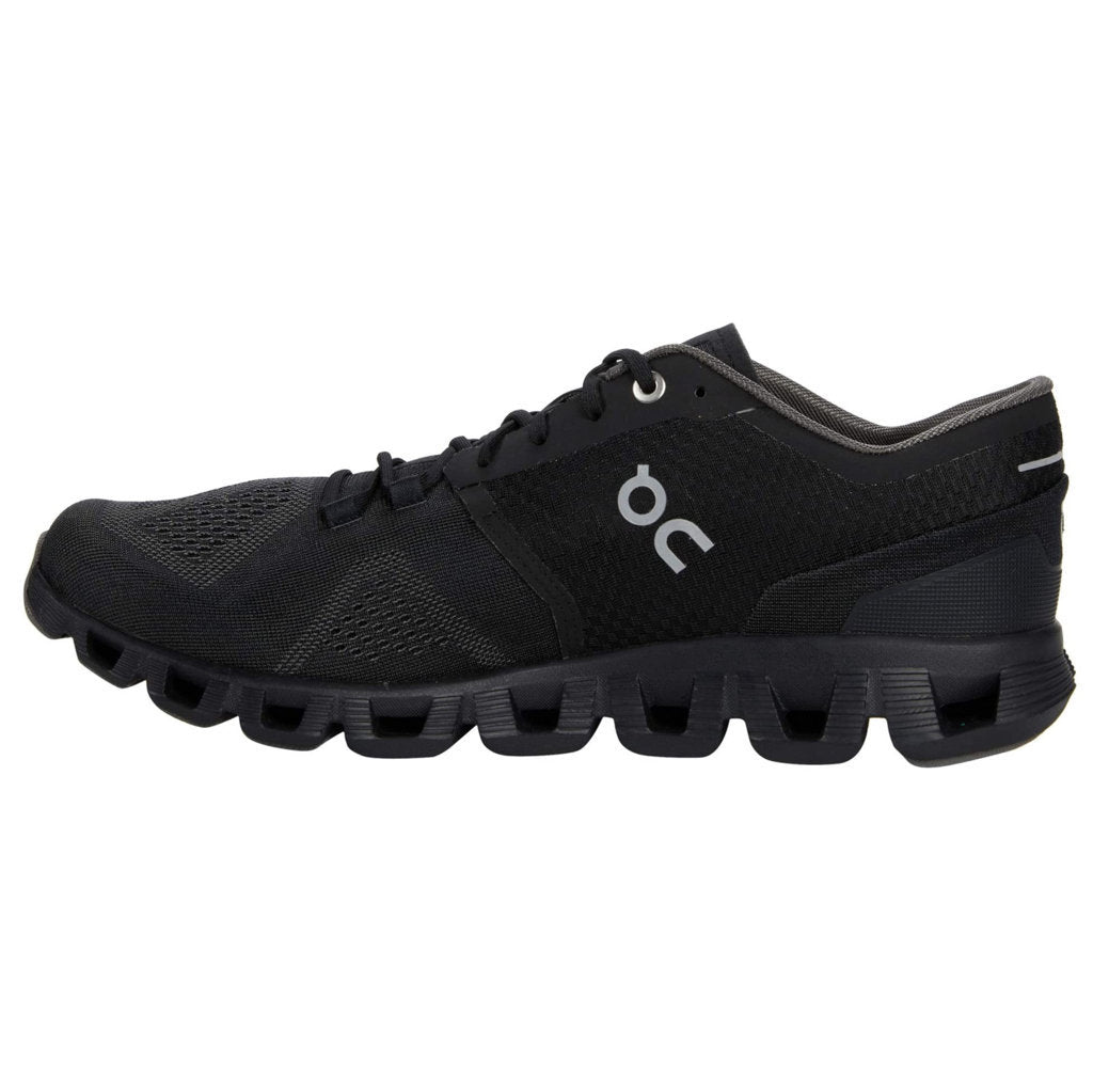 On Running Cloud X Synthetic Textile Mens Sneakers#color_black asphalt