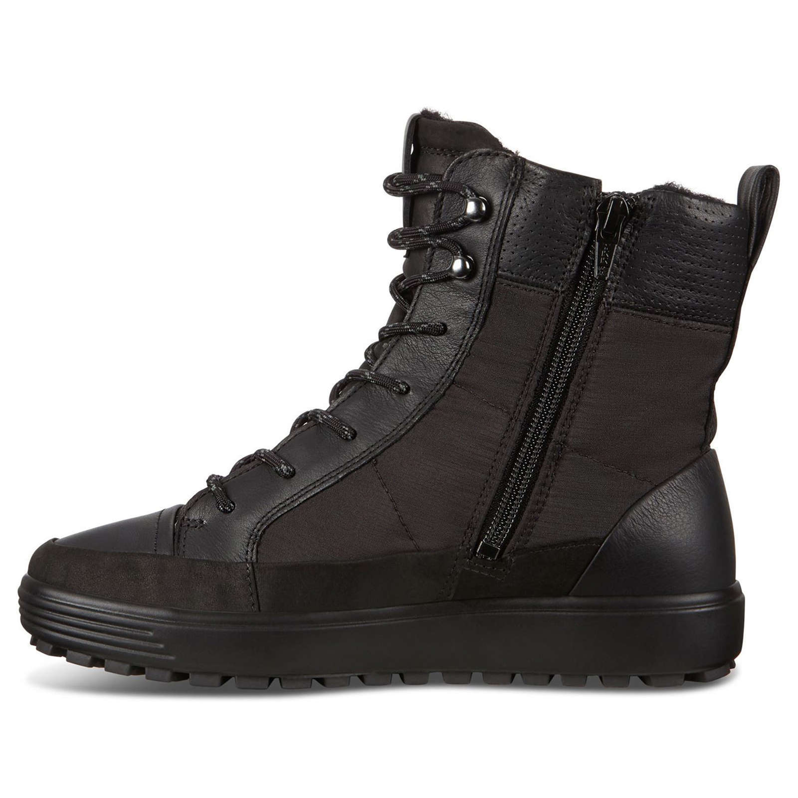 Ecco Soft 7 Tred Textile Womens Boots#color_black