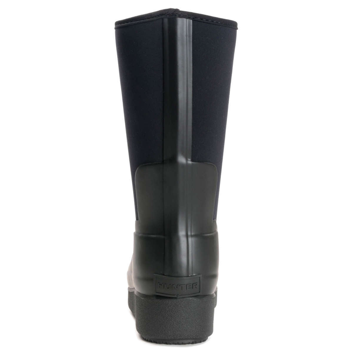 Hunter Refined Creeper Neo Rubber Women's Short Wellington Boots#color_black