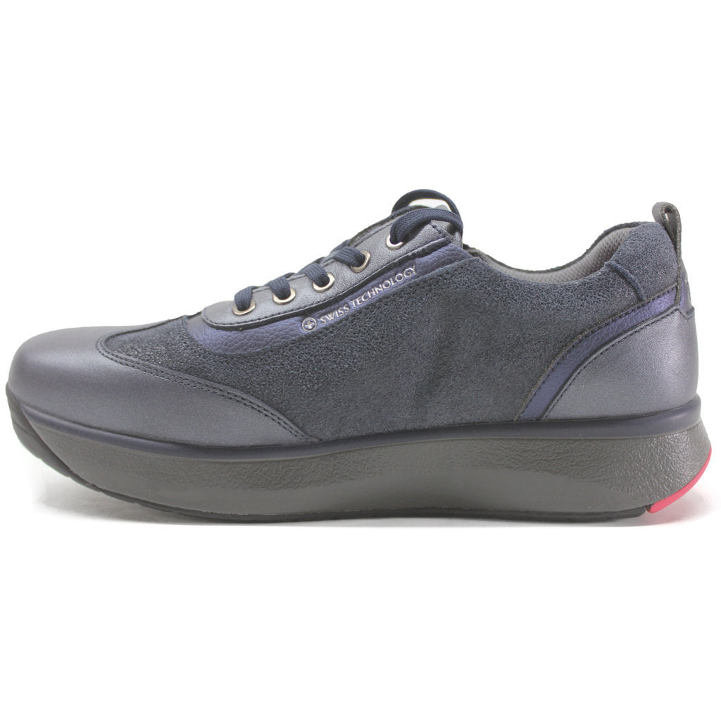 Joya Laura Leather Womens Shoes#color_dark blue