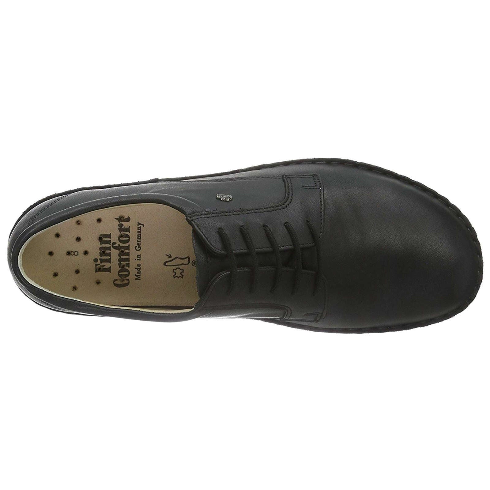 Finn Comfort Milano Smooth Leather Men's Shoes#color_black