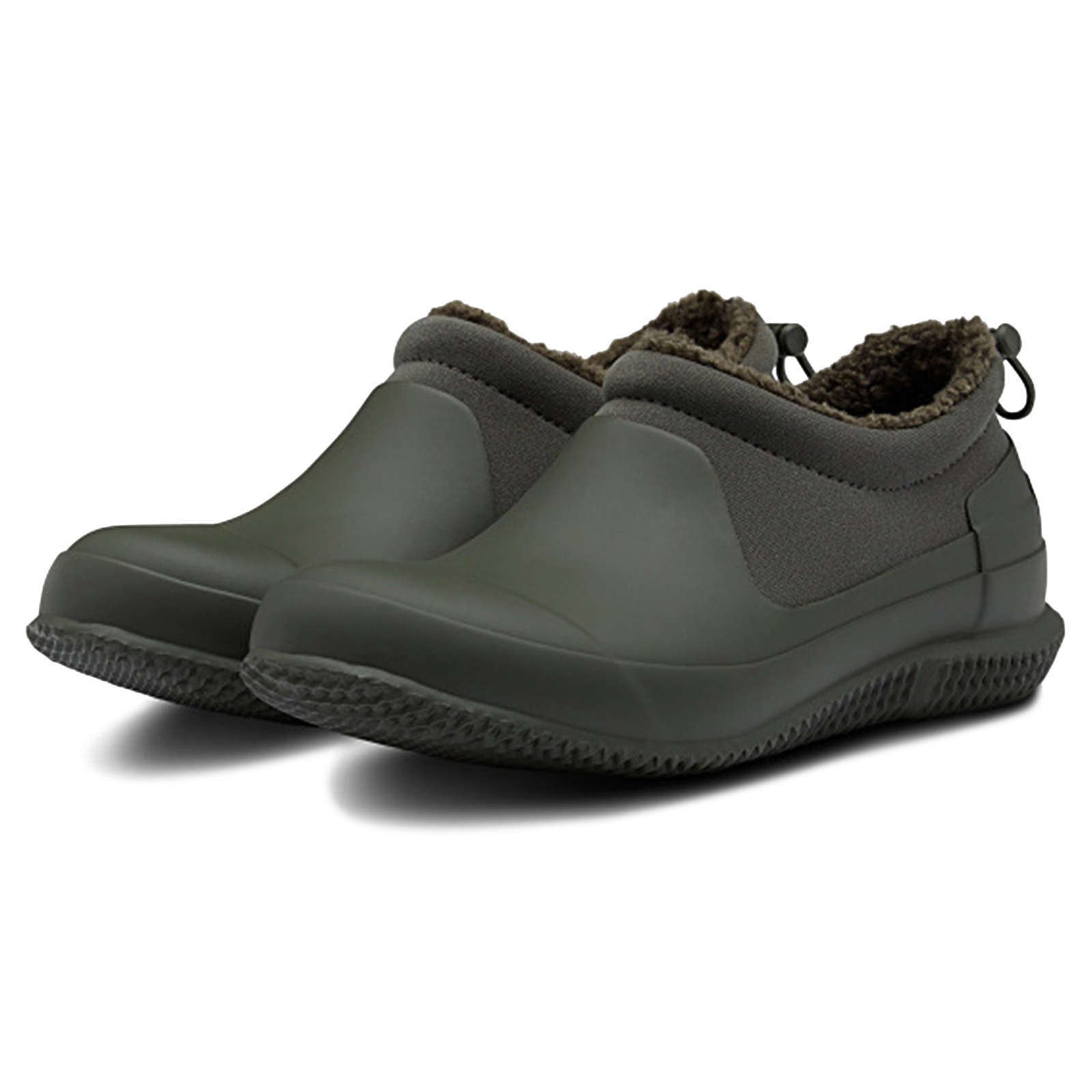 Hunter Original Sherpa Neoprene Rubber Women's Shoes#color_dark olive