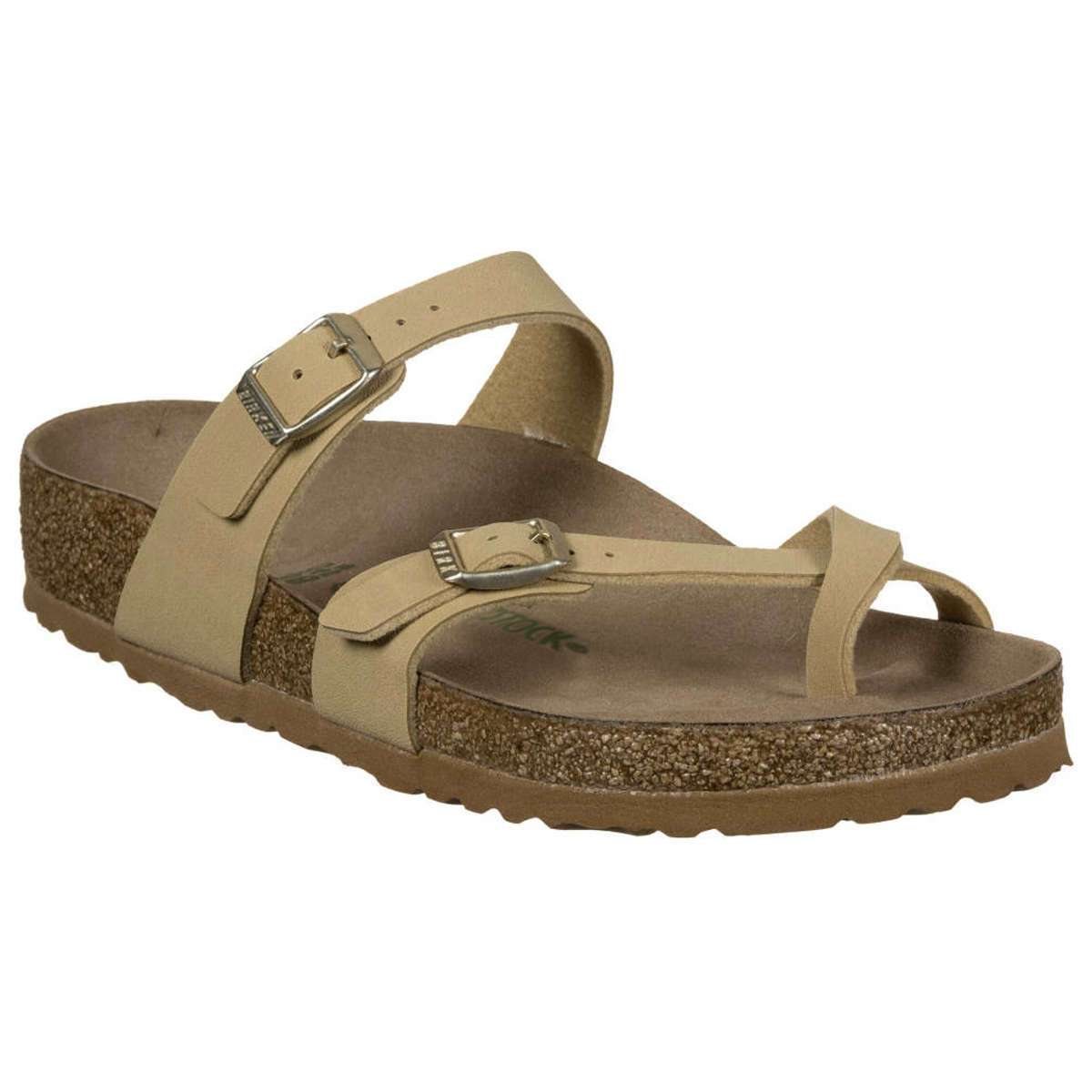 Birkenstock Mayari Birko-Flor Nubuck Unisex Sandals#color_latte cream