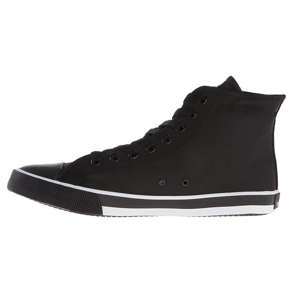 Harley Davidson Baxter Leather Men's Sneakers#color_black white