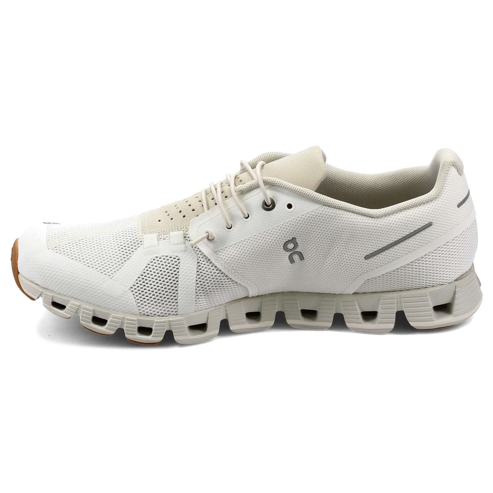 On Cloud Mesh Men's Running Shoes#color_white sand