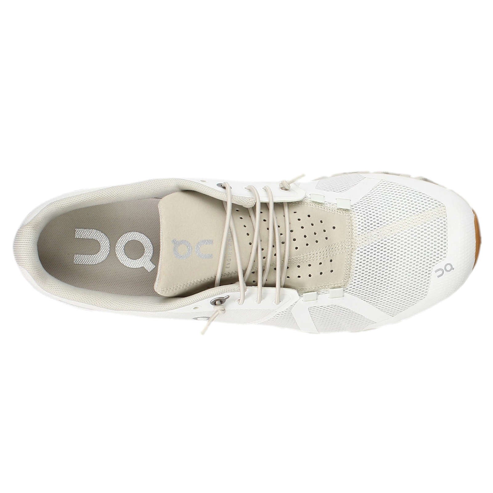 On Cloud Mesh Men's Running Shoes#color_white sand